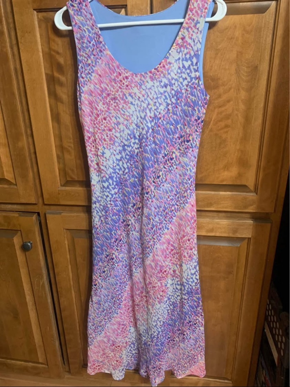 Women’s Tuscany brand size 8 pink and purple dress. Lightweight and Flowy